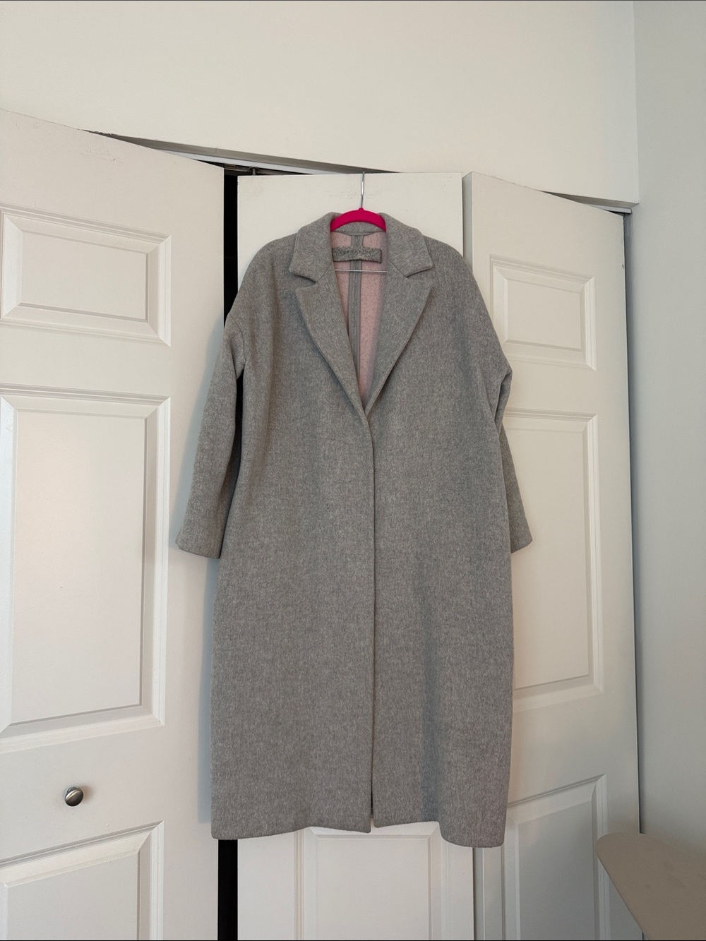 Classic Grey Women's Wool Coat size 40